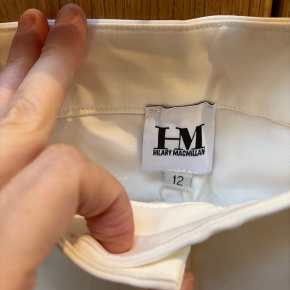 BNWOT Hilary Macmillan white trouser shorts - Picture 2 of 3